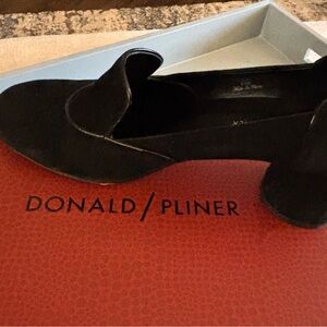 Donald J. Pliner Black Suede Heels